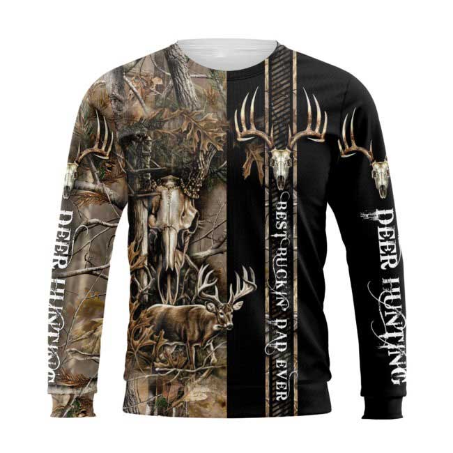 Best Buckin’ Dad Ever 3D All Over Printed Shirts/ 3D Hoodie Hunting Dad/ Father Day Gift For Hunting Dad Hunter