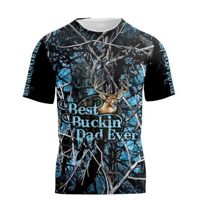 Dad Hunting 3D Hoodie/ Best Buckin’ Dad Ever 3D All Over Printed Shirts For Father Day/ Birthday Gifts For Dad