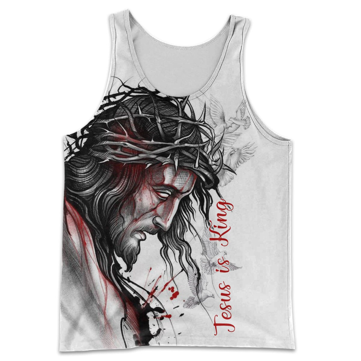 Jesus Is King 3D All Over Print T Shirt/ 3D Jesus Hoodie/ Jesus Clothings