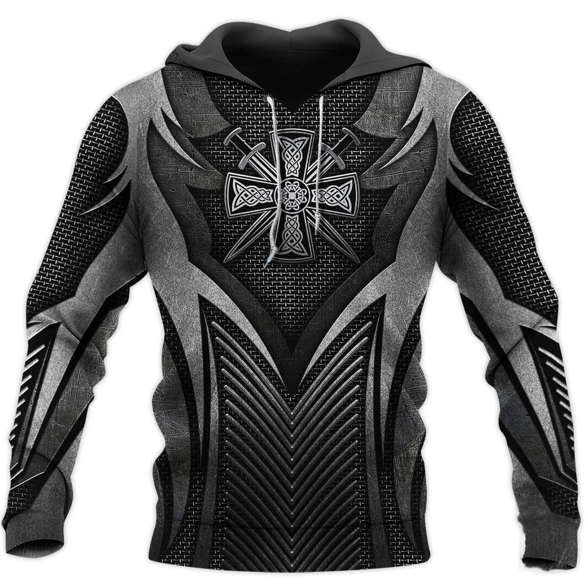 Irish Armor Warrior Chainmail Shirts/ 3D All Over Printed St. Patrick''s Day Shirt/ Armor Shirt
