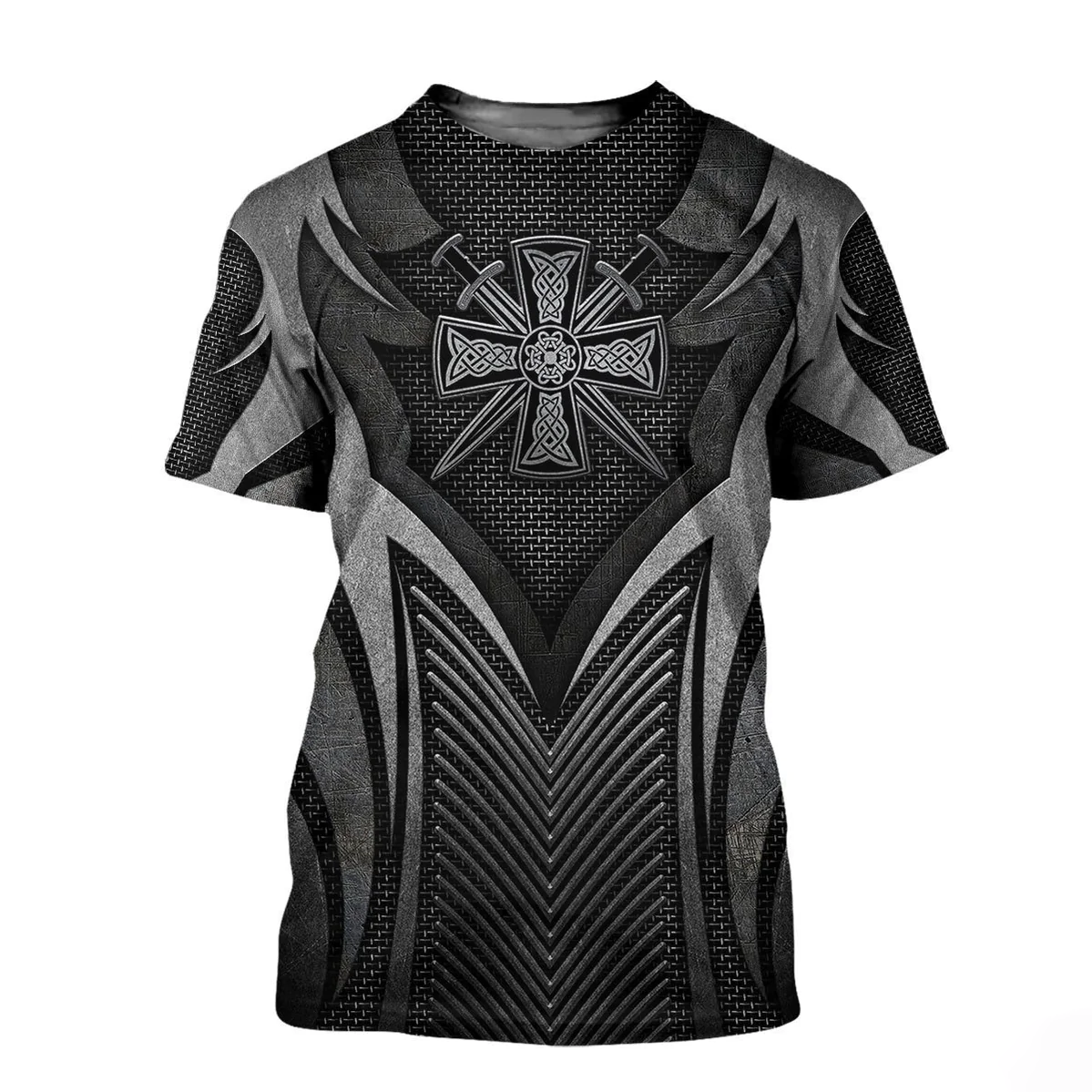 Irish Armor Warrior Chainmail Shirts/ 3D All Over Printed St. Patrick