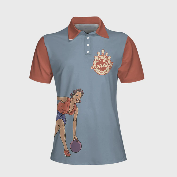 Grab Your Balls We Are Going Bowling Short Sleeve Women Polo Shirt/ Funny Bowling Shirt For Women/ Ladies Bowling Gift Coolspod