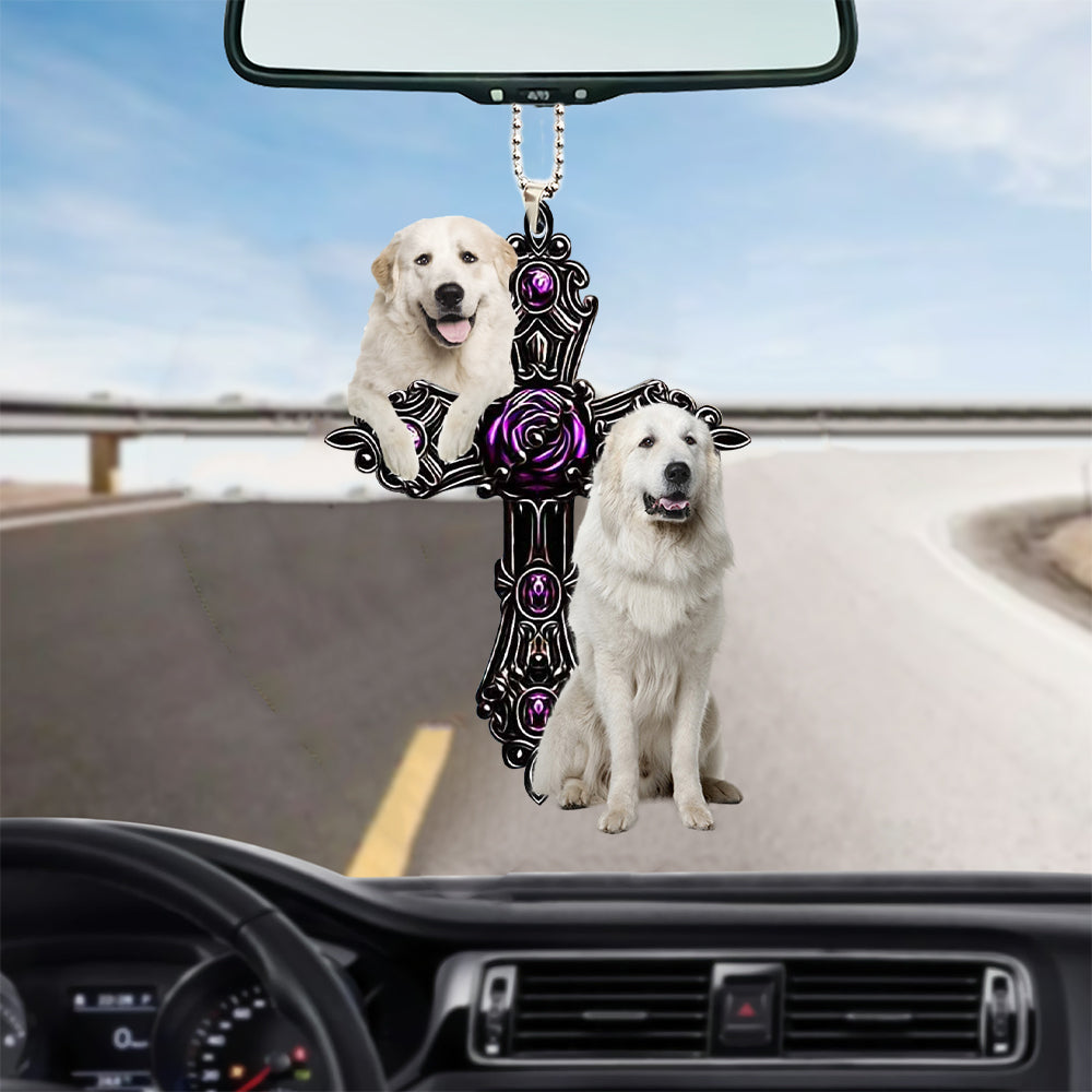 Great Pyrenees Pray For God Car Hanging Ornament Dog Pray For God Ornament Coolspod