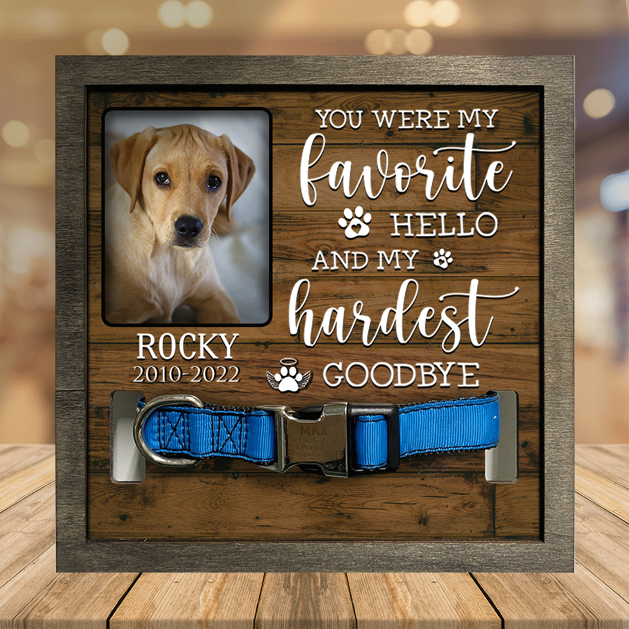 Customized A Gundog Picture Frames Memorial Dog you''re my favorite Dog Lover Gift/ Pet Memorial Gifts