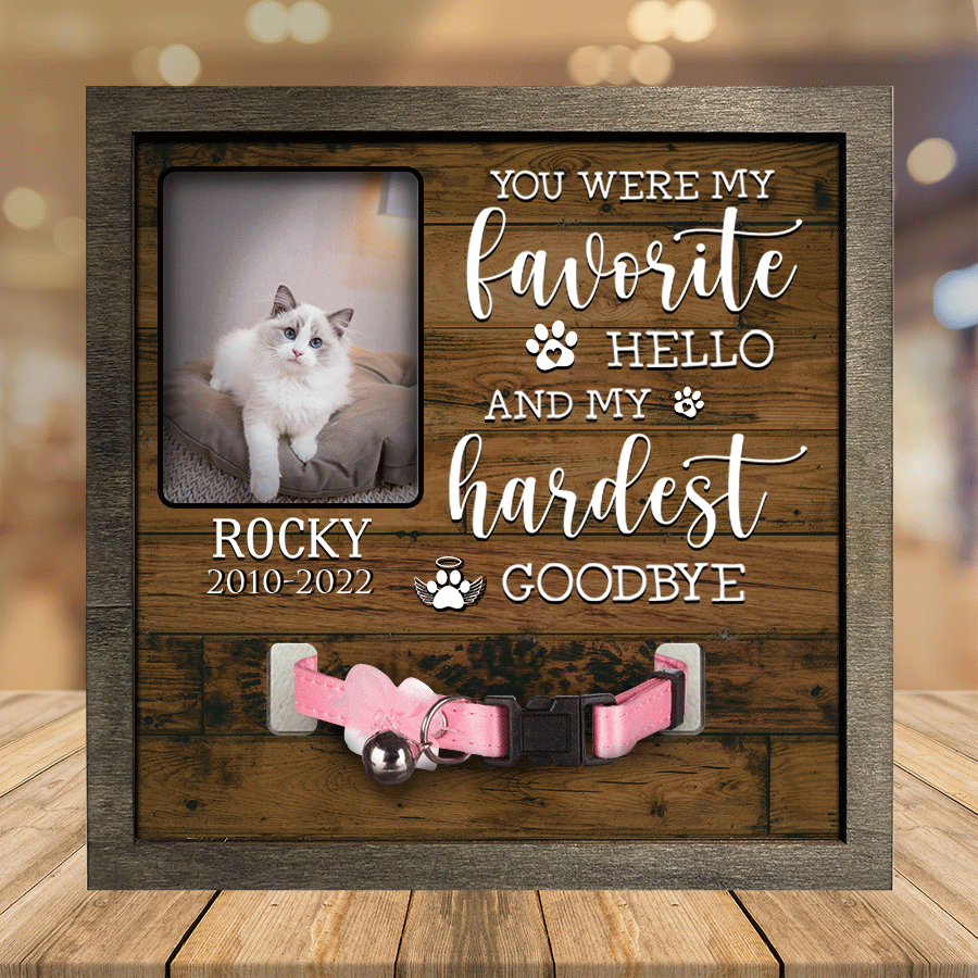 Customized A Ragdoll Pet Picture Frames Memorial Cat Don
