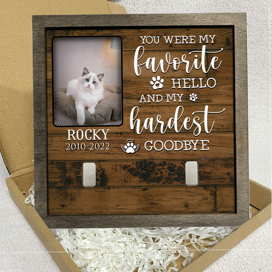Customized A Ragdoll Pet Picture Frames Memorial Cat Don
