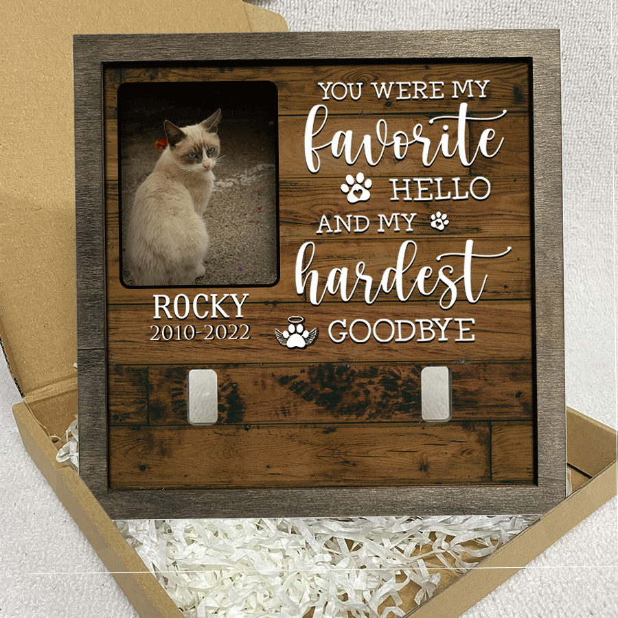 A Siamese Pet Picture Frames Memorial Cat you