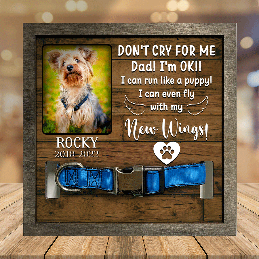 A Yorkshire Terrier Dog Picture Frames Memorial Pet one by my side forever in my heart Dog Lover Gift