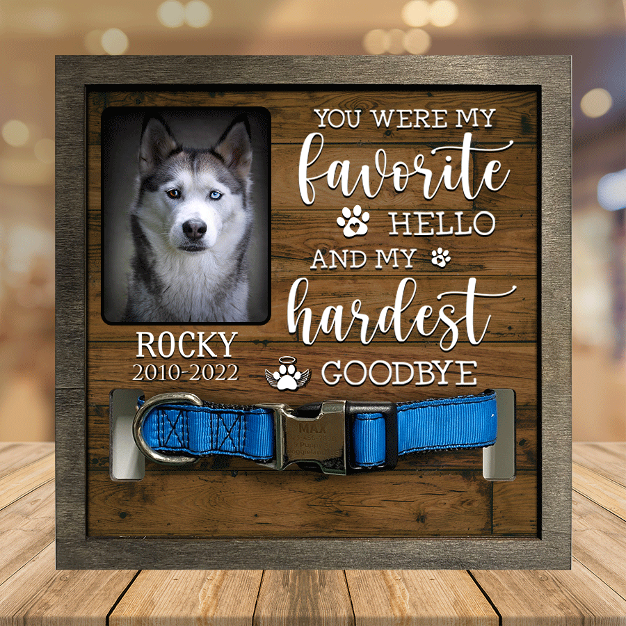 A Siberian Husky/ Dog Picture Frames/ Memorial Pet/ walk beside us everyday Pet Memorial Gifts