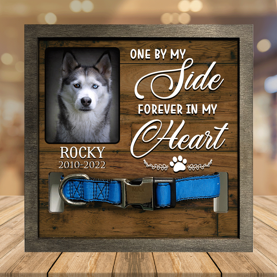 A Siberian Husky/ Dog Picture Frames/ Memorial Pet/ walk beside us everyday Pet Memorial Gifts