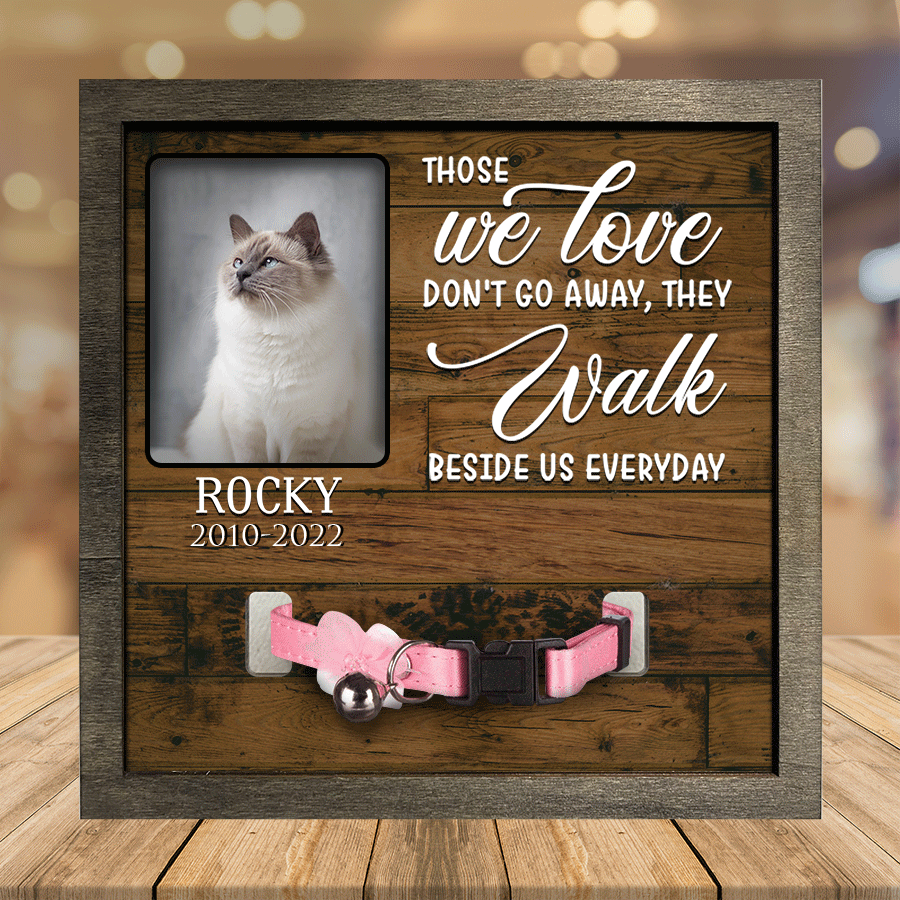 A Birman Pet Picture Frames Memorial Cat my hardest goodbye Cat Lover Gift/ Memorial Gifts