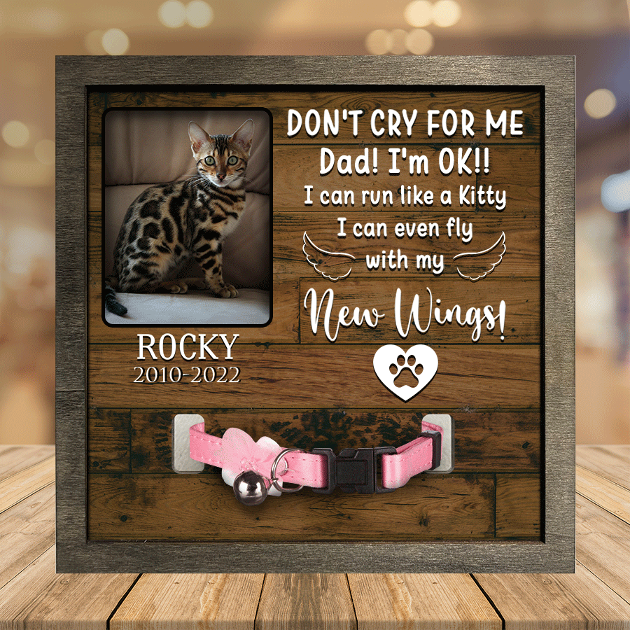 A Bengal Pet Picture Frames Memorial Cat walk beside us everyday Cat Lover Gift/ Memorial Gifts