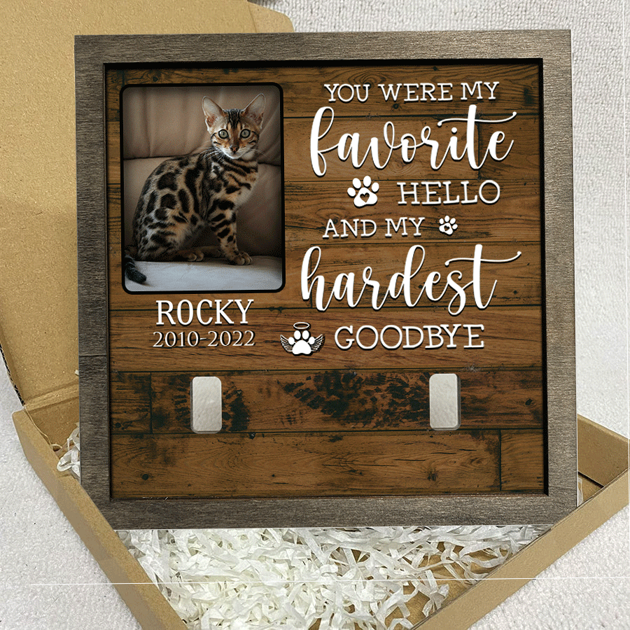A Bengal Pet Picture Frames Memorial Cat walk beside us everyday Cat Lover Gift/ Memorial Gifts