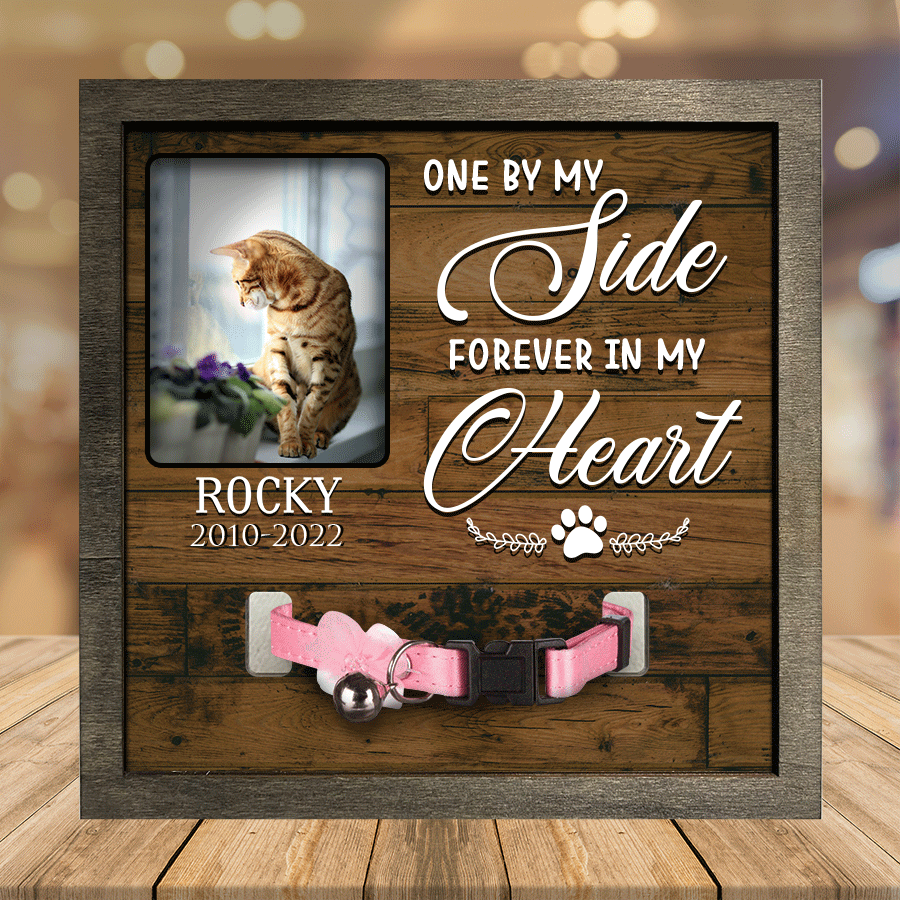 A Bengal Cat Picture Frames Memorial Pet one by my side forever in my heart Cat Lover Gift/ Memorial Gifts