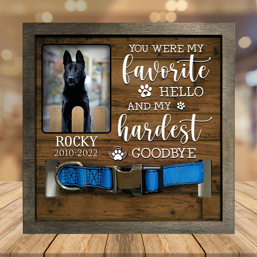 Customized A German-shepherd Pet Picture Frames Memorial Dog you''re my favorite Dog Lover Gift/