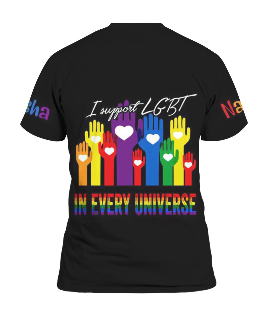 Custom LGBT Pride Shirts 3D All Over Printed/ Support LGBT In Every Universe/ Gift For Lesbian Couple Gay Gifts