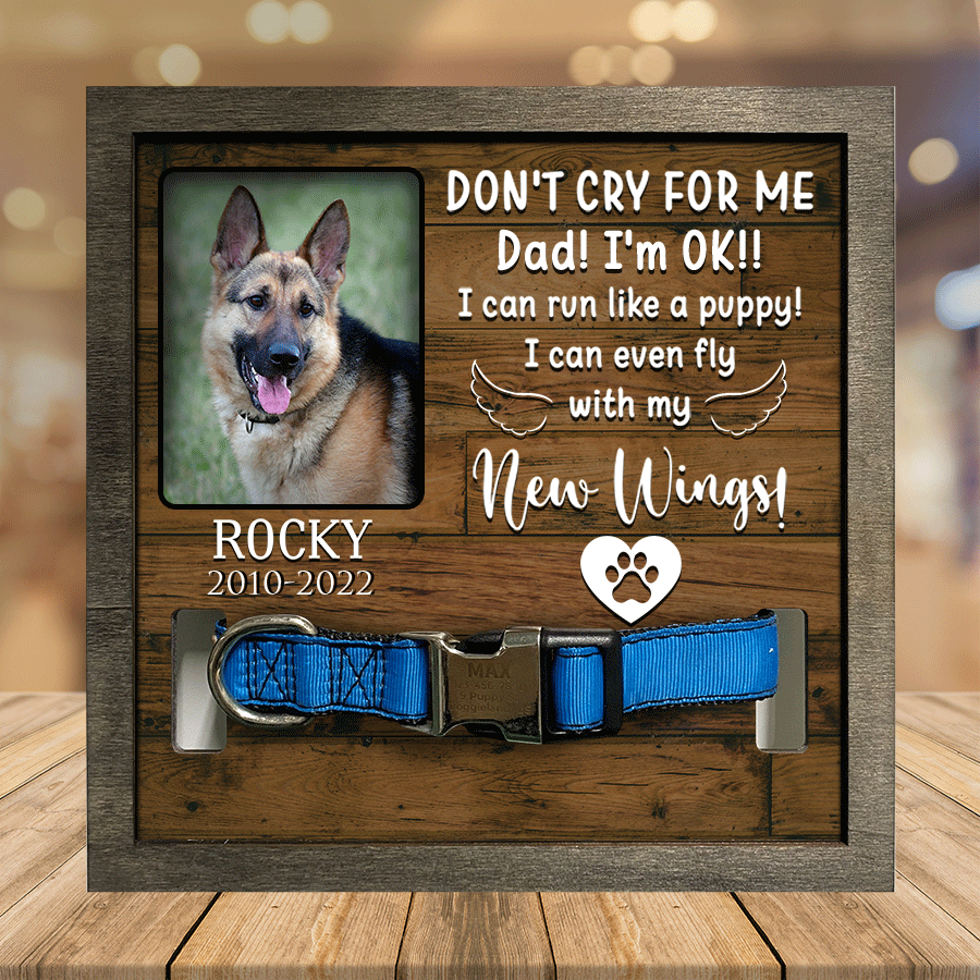 Customized A German-shepherd Pet Picture Frames Memorial Dog hardest to say goodbye Memorial Gifts