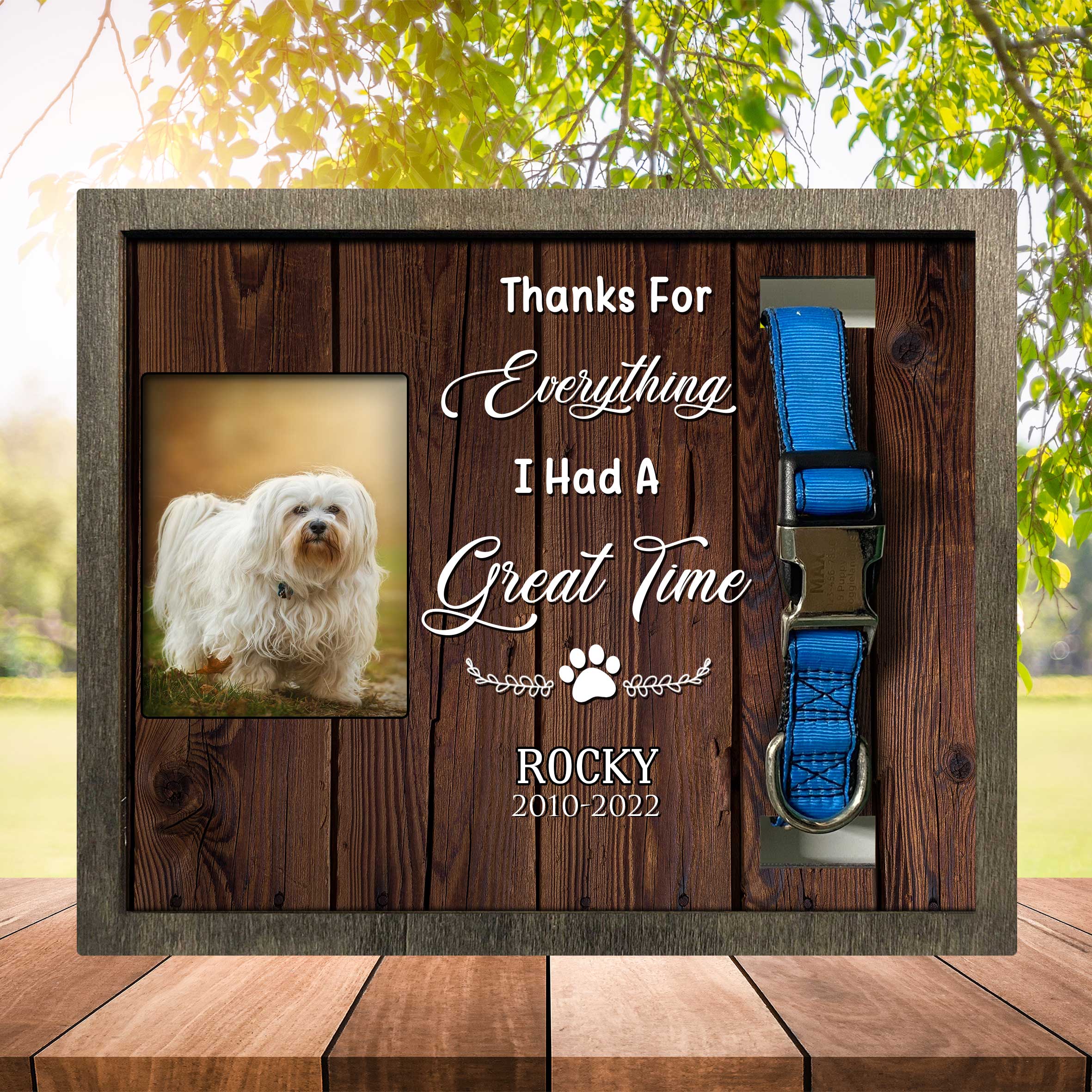 Memorial Picture Frame For Lost Of Havanese/ Memorial Frame For Pet Lovers