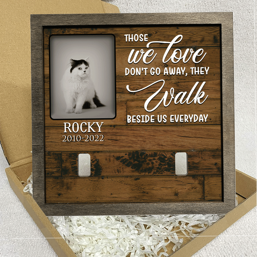 A Persian Pet Picture Frames Memorial Cat walk beside us everyday Cat Lover Gift/ Memorial Gifts