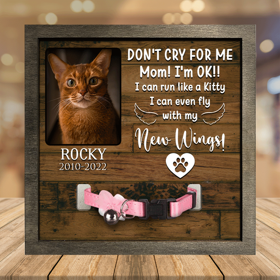 A Abyssinian Pet Picture Frames Memorial Cat hardest to say goodbye Cat Lover Gift/ Memorial Gifts
