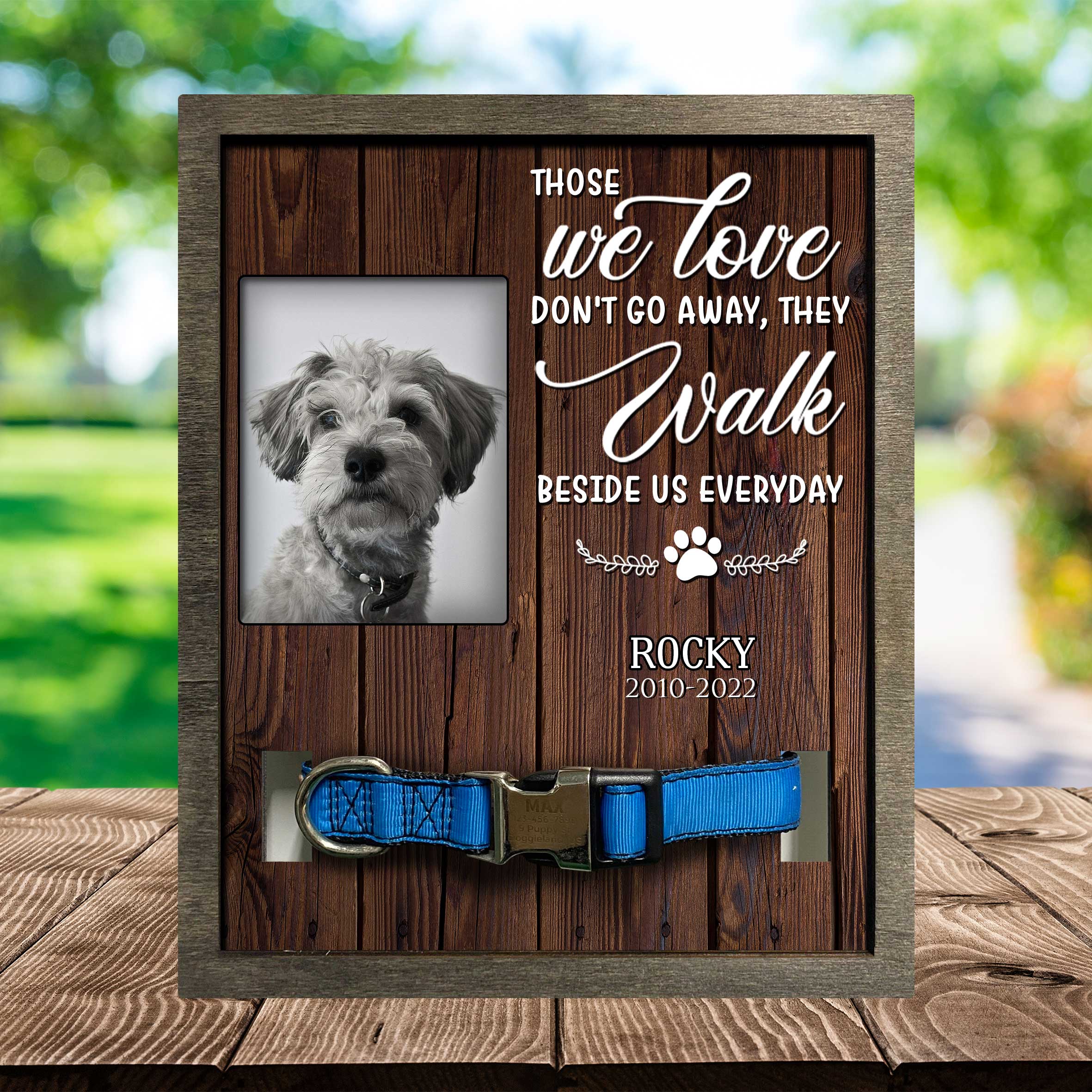 Picture Frame For Lost Of Schnauzer/ Memorial Dog Frame Photo