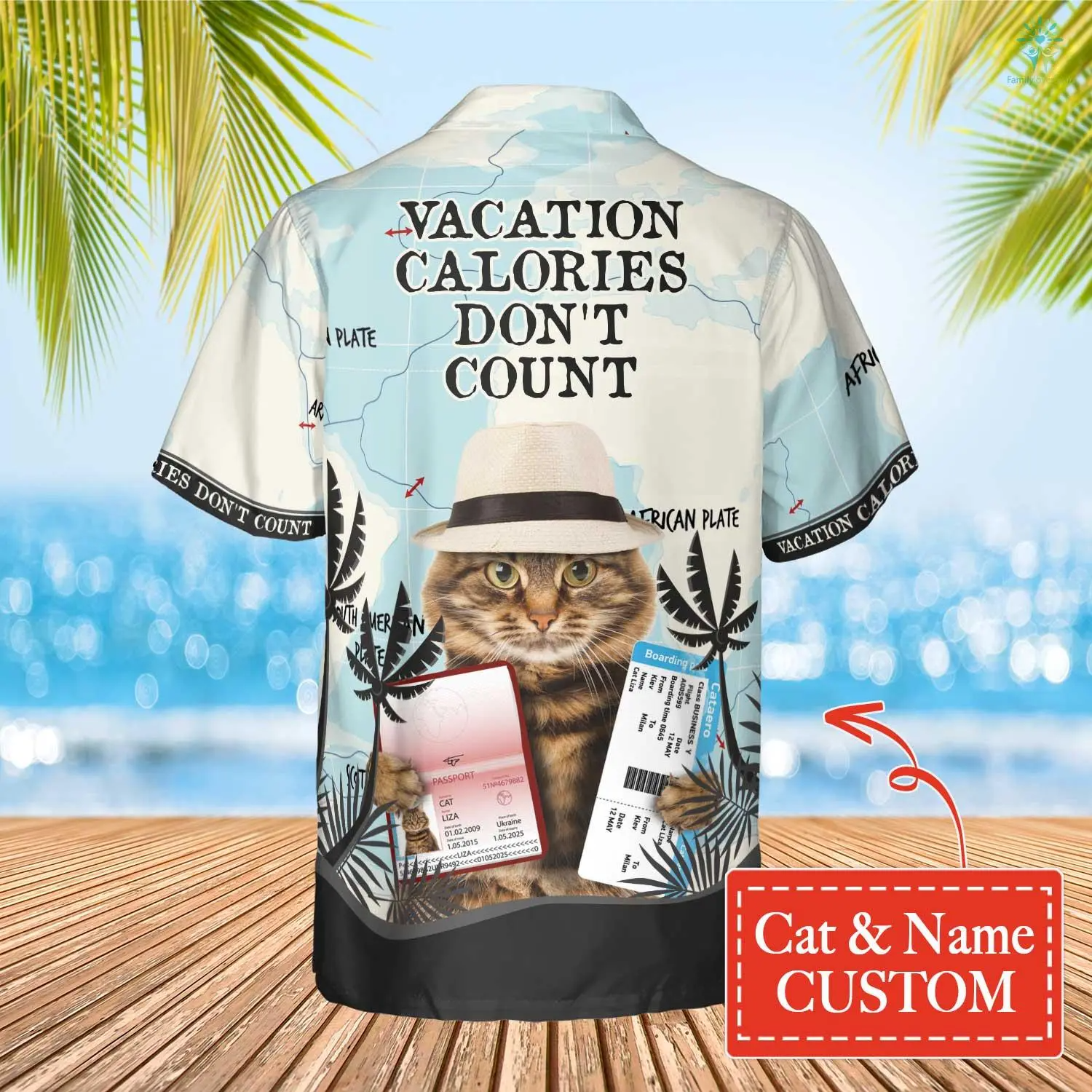 Travel Pets Hawaiian Custom Image Funny Dog Summer Shirt Beach Hawaiian Shirt/ Dog Cat Shirt Hawaiian Shirt