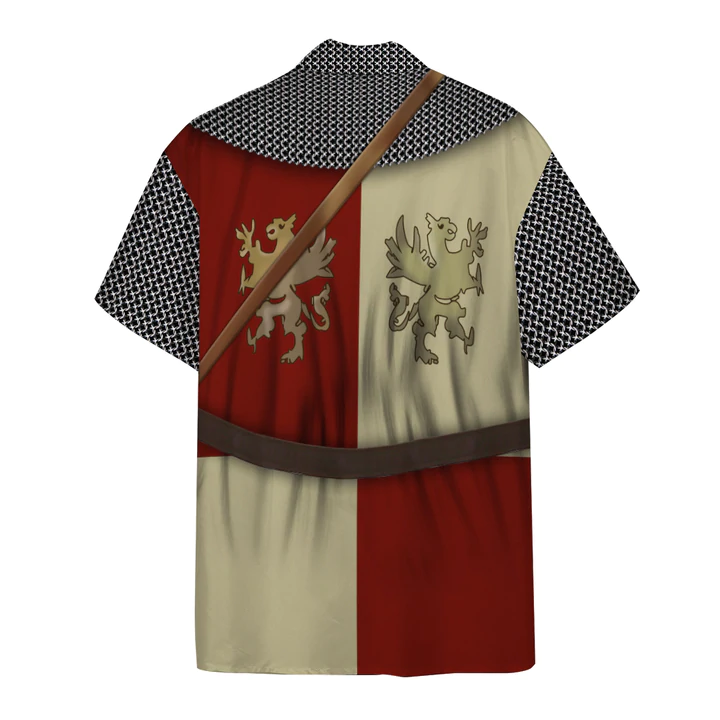 3D Polish Knight Custom Short Sleeve Shirt/ Hawaiian shirt for men/ women