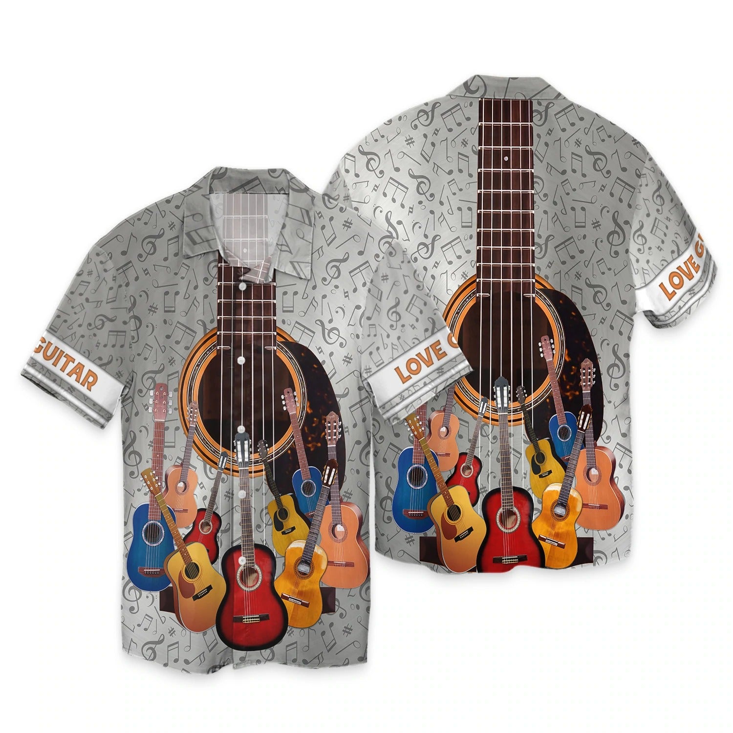 3D Full Print T Shirt For Guitarist/ Gift For Guitar Lover/ Guitar Sublimation Shirt Hoodie/ Love Guitars 3D Bomber
