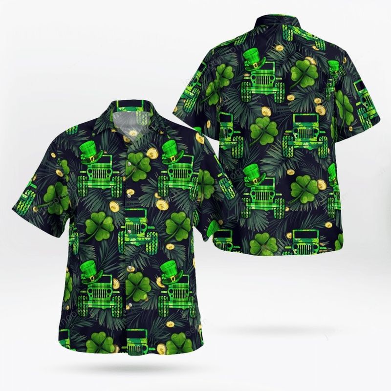 Hawaiian Aloha Shirts/  JP St Patrick''s Day Green/ St. Patrick''s day gift