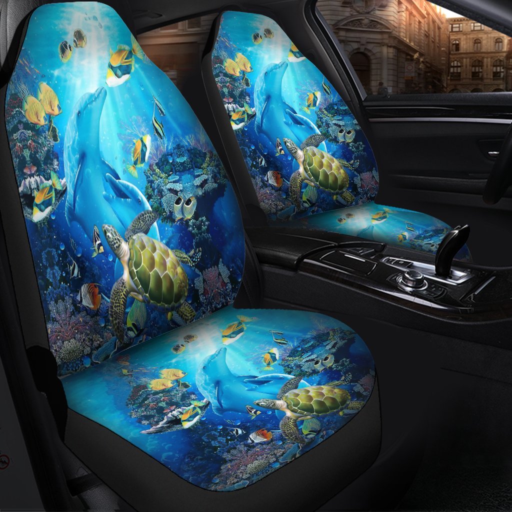 Hawaiian Animal Ocean Car Seat Covers