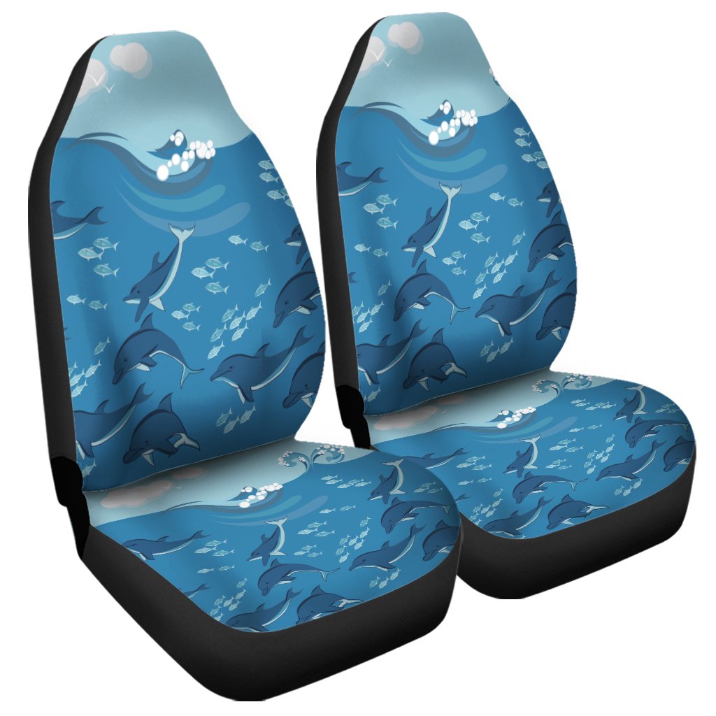Hawaiian Dolphins Polynesian Car Seat Covers