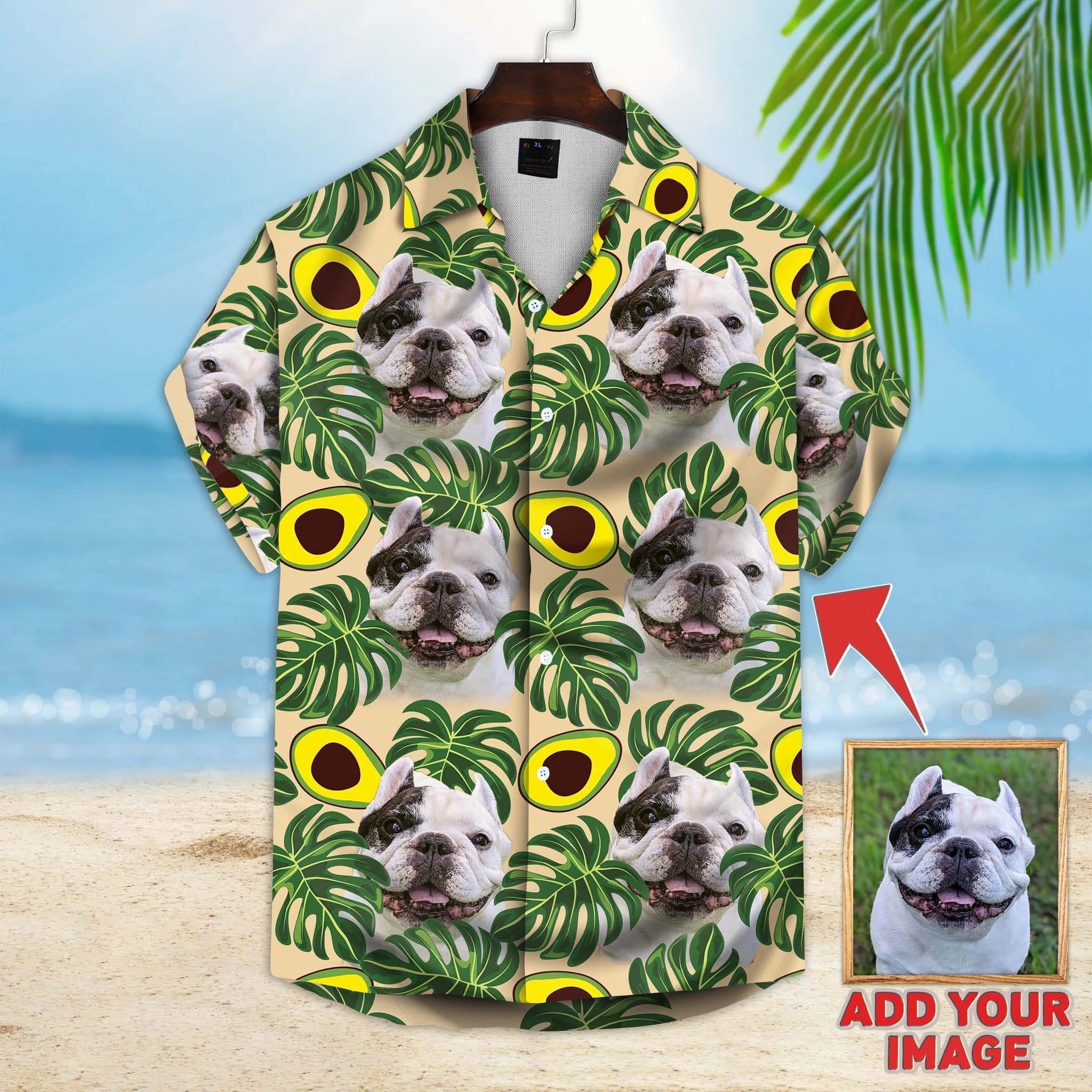 Custom photo Dog floral Aloha Shirt/ Dog Hawaiian shirt For Men/ Women/ dog Flowers Pattern Short Sleeve Hawaiian Shirt