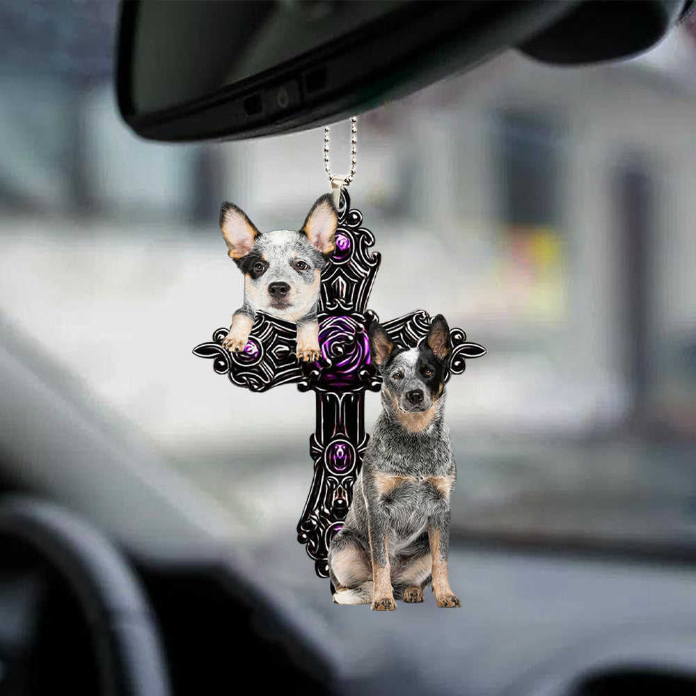Heeler Pray For God Car Hanging Ornament Dog Pray For God Ornament Coolspod