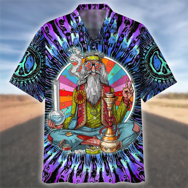 Hippie Hawaiian shirt for men and women/ old hippie Hawaii shirt 3D all printed