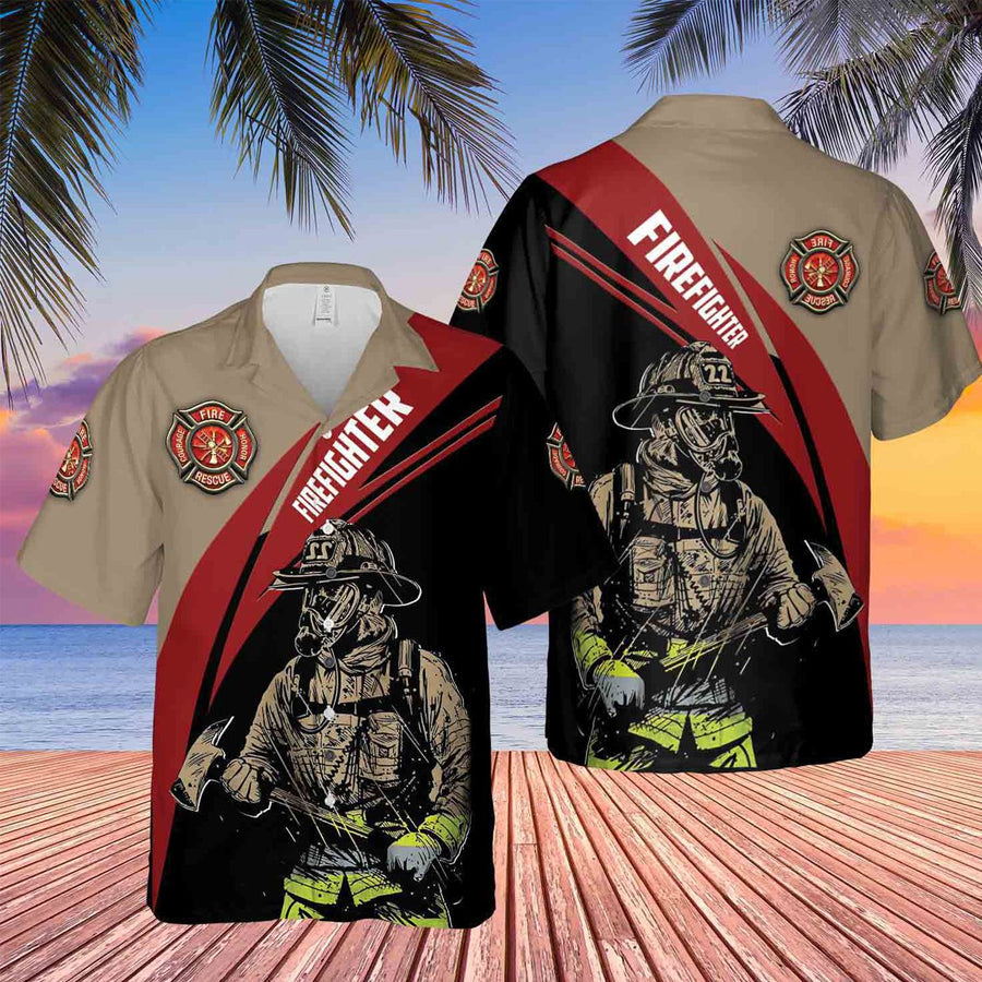 Honor of The Firefighter Hawaiian Shirt