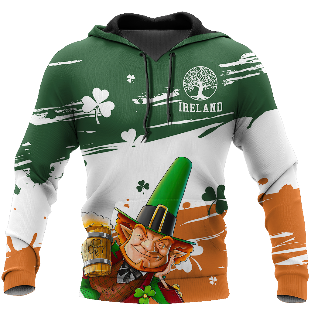Ireland Tree Of Life Shamrock 3D Shirt/ St Patrick''s Day Shirt/ Irish Shirt/ Lucky Shirt/ Drinking Shirts/ Let''s Day Drink
