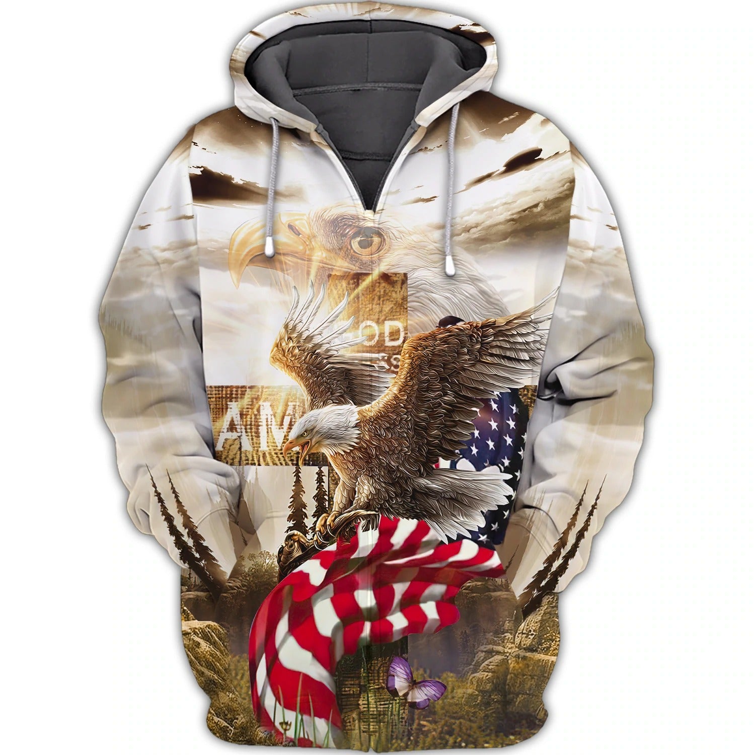 Independence Day Is Coming God Bless American 3D All Over Print Shirt Bomber Hawaiian Shirt 4Th Of July Hoodie