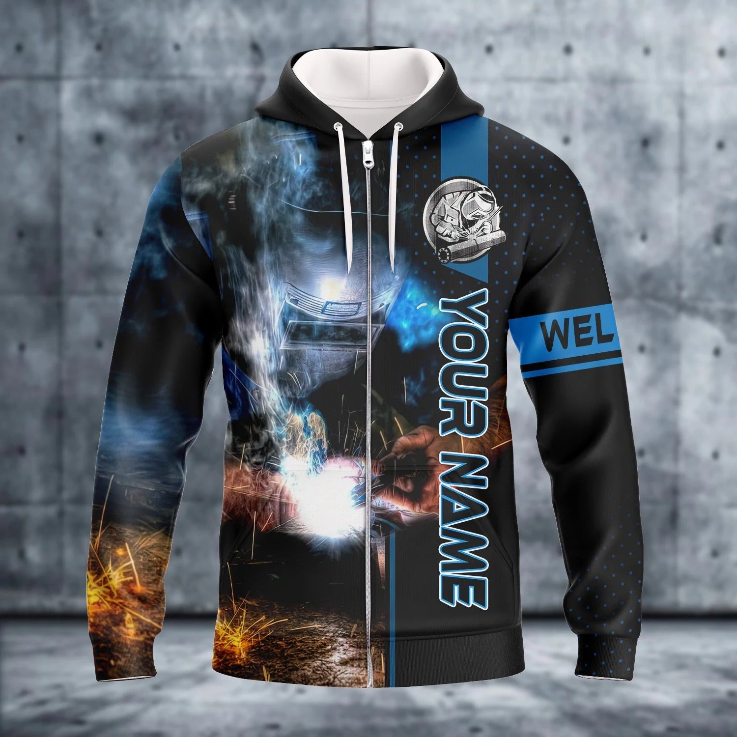 Personalized 3D All Over Print Welder Hoodie Zip Up Hoodie Welder Man/ Welder Clothing/ Welder Gifts