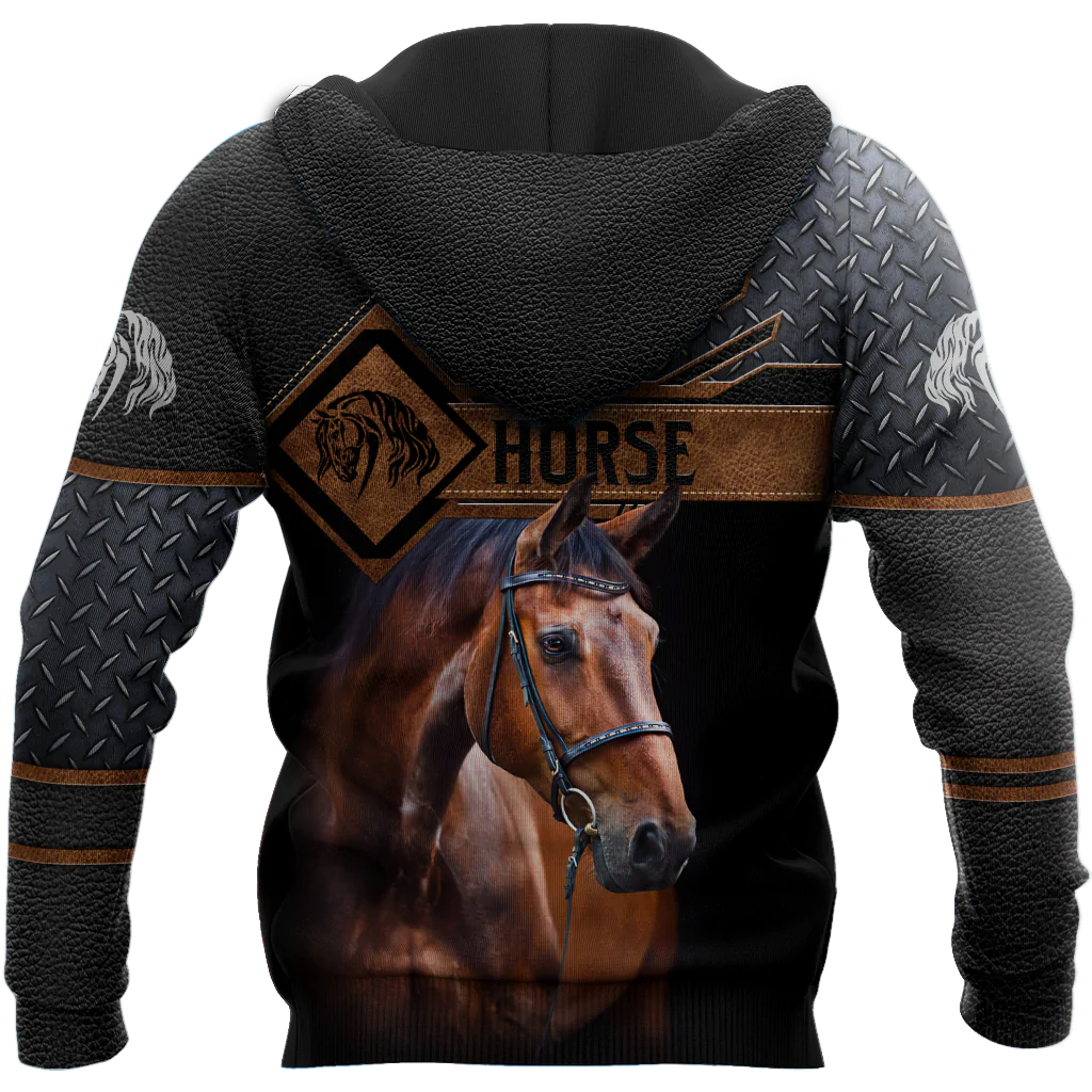 3D All Over Print Horse On Black Hoodie For Him Her Horse Lover Gifts Horse Present