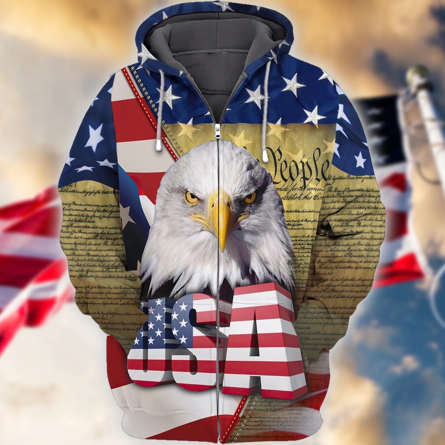 Eagle American Hawaiian Shirt - Independence Day Is Coming 3D All Over Print Tee Shirt/ 4Th July Shirts