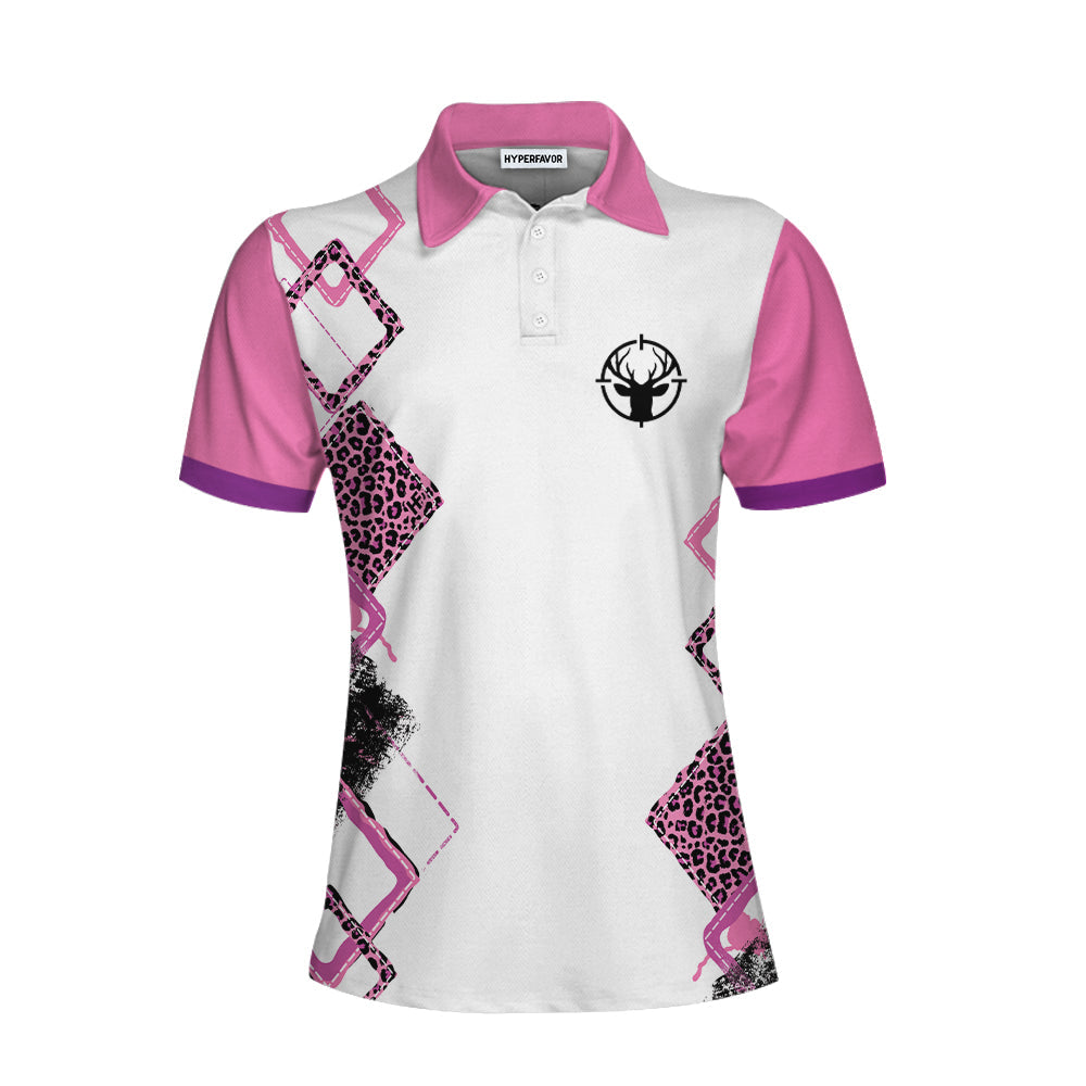 Hunting With No Chance Of House Cleaning Or Cooking - Hunting Short Sleeve Women Polo Shirt Coolspod