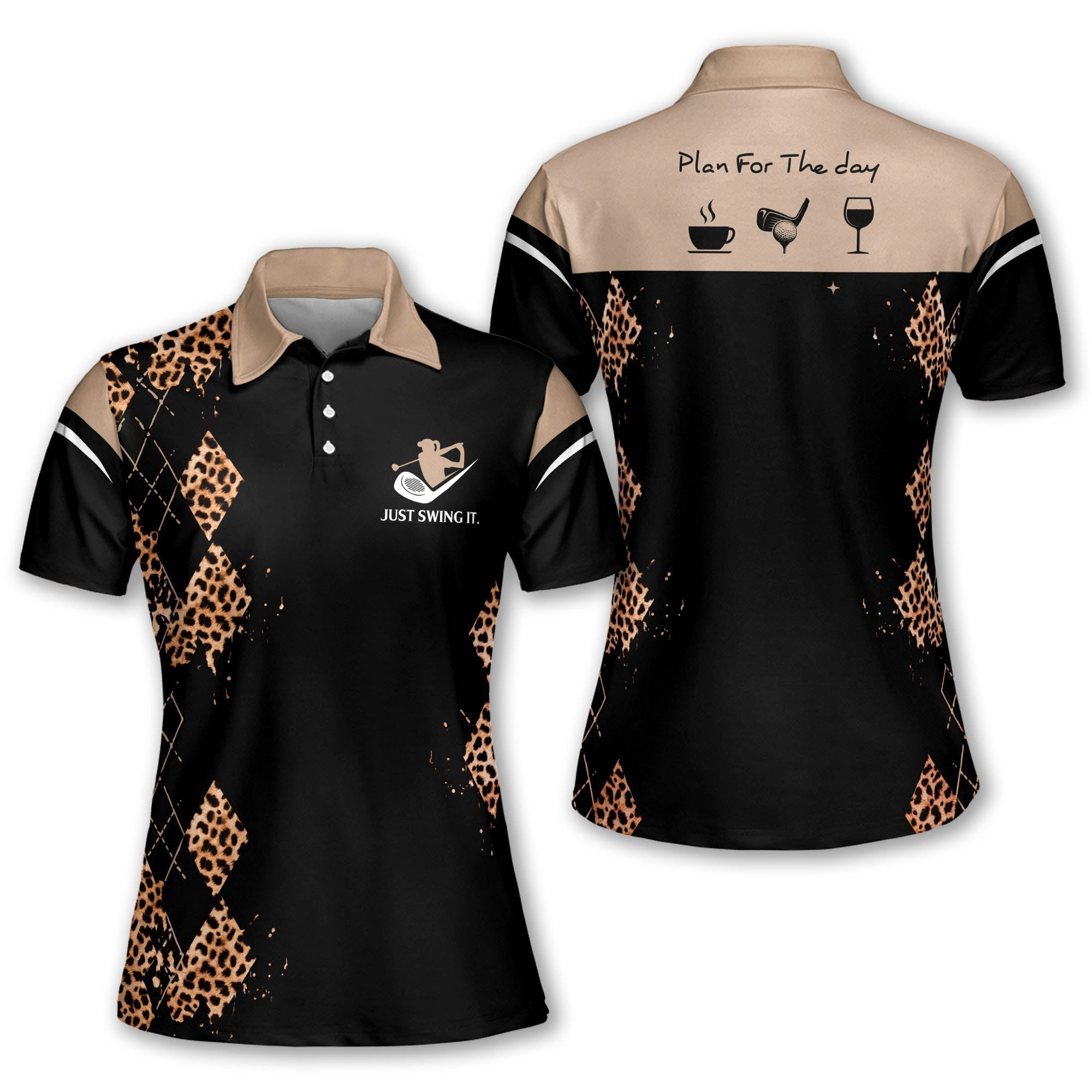 Plan For The Day Women Golf Short Sleeve Polo Shirt/ Sleeveless Polo Shirt
