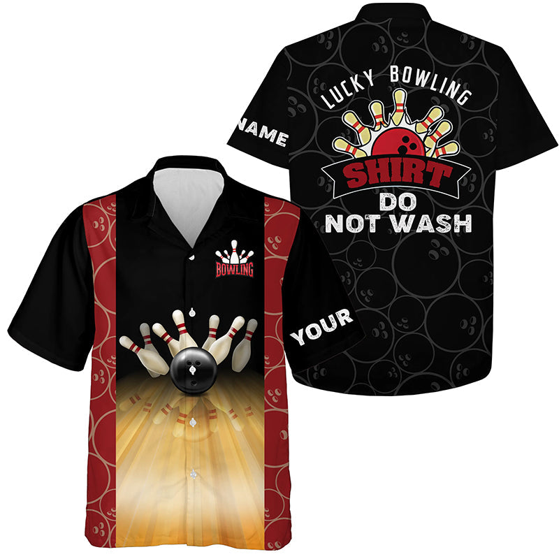 Personalized Funny Vintage Bowling Hawaiian Shirt For Men Custom Lucky Bowling Shirt Do Not Wash