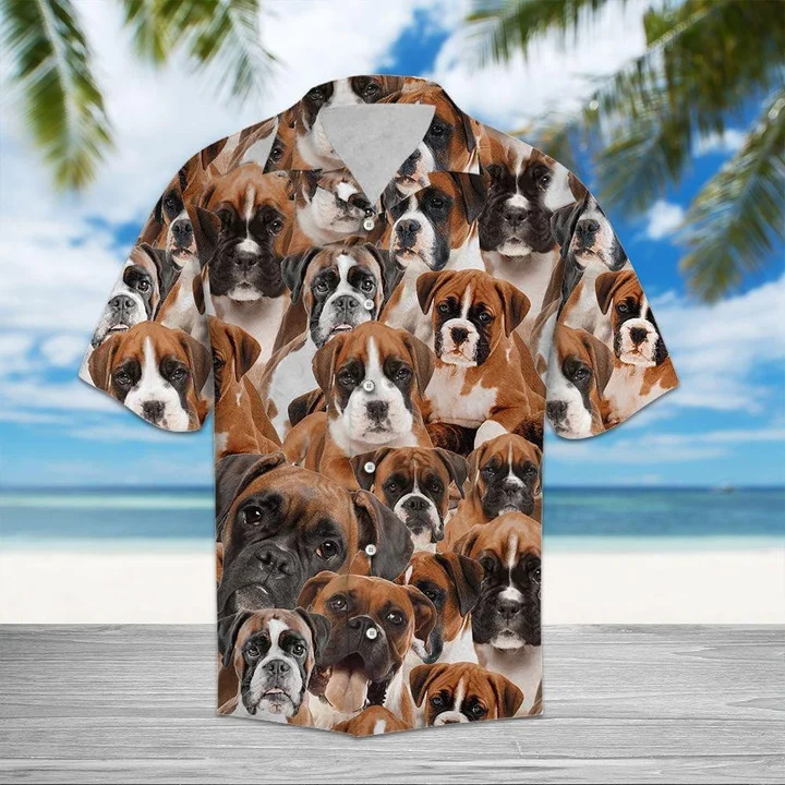 I Really Love Boxer Love Dog Breed Hawaiian Shirt