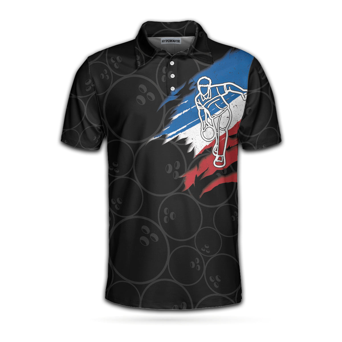 I Beat People With Three Fingers Bowling Polo Shirt/ Black Polo Style Bowling Shirt For Men/ Bowling Gift Idea Coolspod