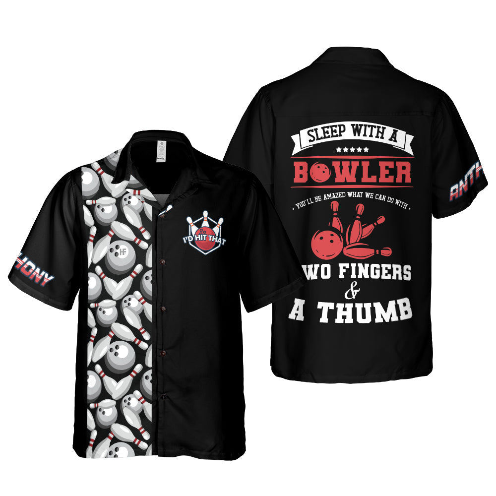 I''d Hit That Custom Hawaiian Shirt/ Sleep With a Bowler 3D All Print Hawaiian Shirt/ Idea Gift for Bowler