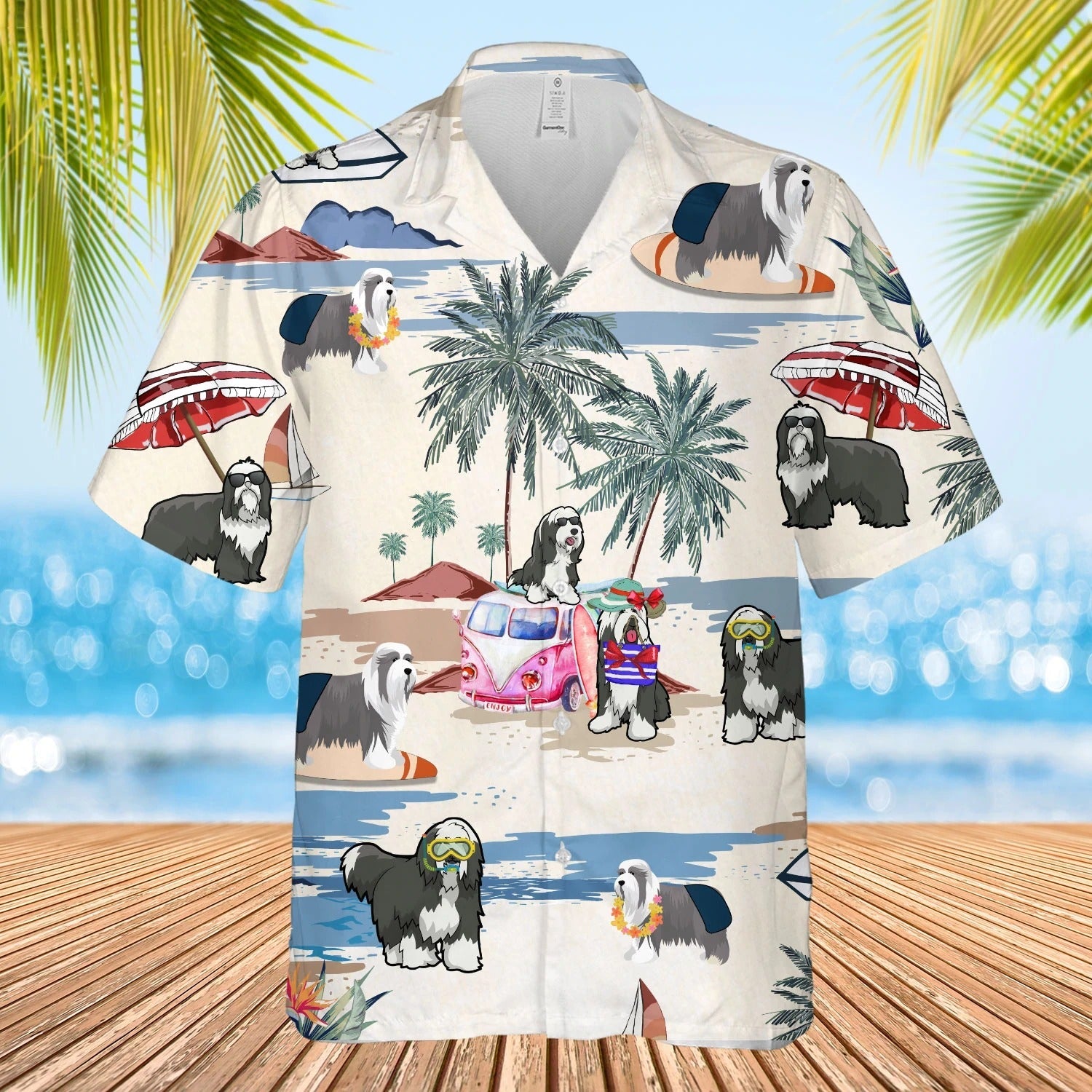 Dog Summer Beach Hawaiian Shirt/ 3D Full Print Hawaii Aloha Beach Shirt For Pet Lovers/ Dog Hawaii Shirt