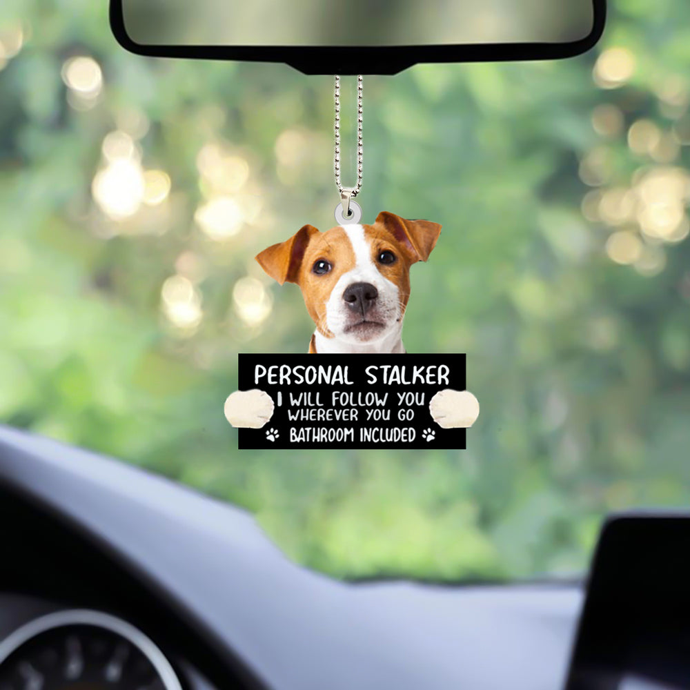 Jack Russell Terrier Personal Stalker Car Hanging Ornament Dog Ornaments