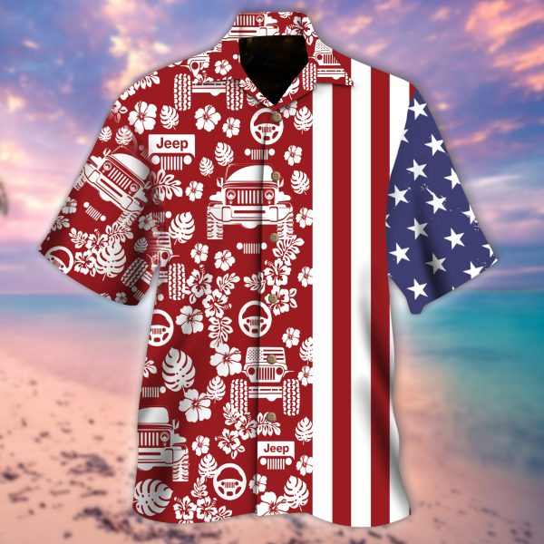 Jee American 4th of july  Hawaiian Shirt/ Summer Hawaiian shirt For Men/ Women