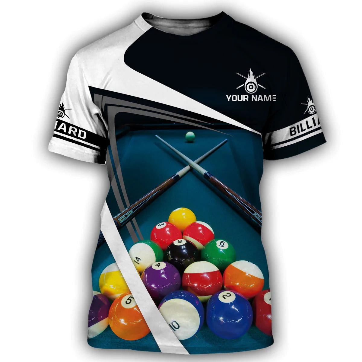 Personalized Name Billiard Shirt Men Women/ Billiard 3D Hoodie/ Billiard Team Uniform/ Billiard Lover Gift